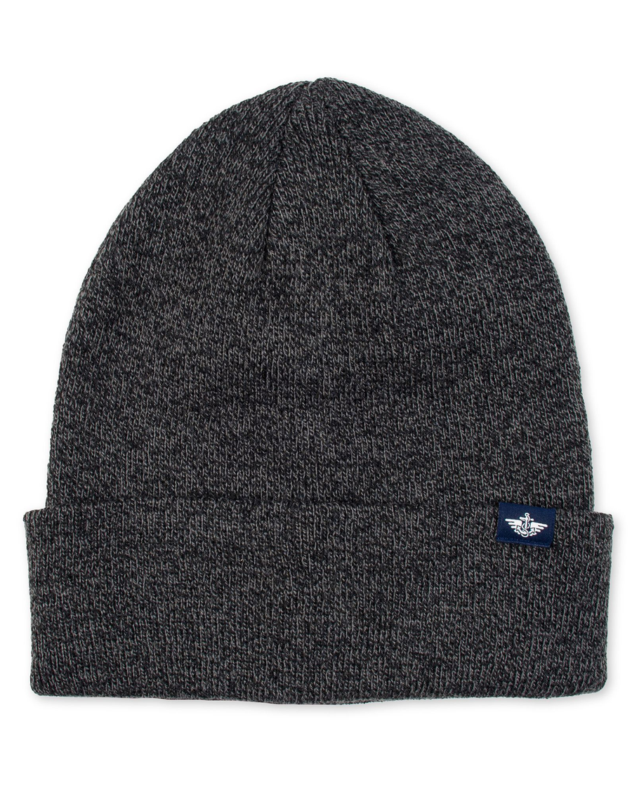 (image for) Outstanding Recycle 2 Tone Yarn Rib Knit 6 Dart Beanie